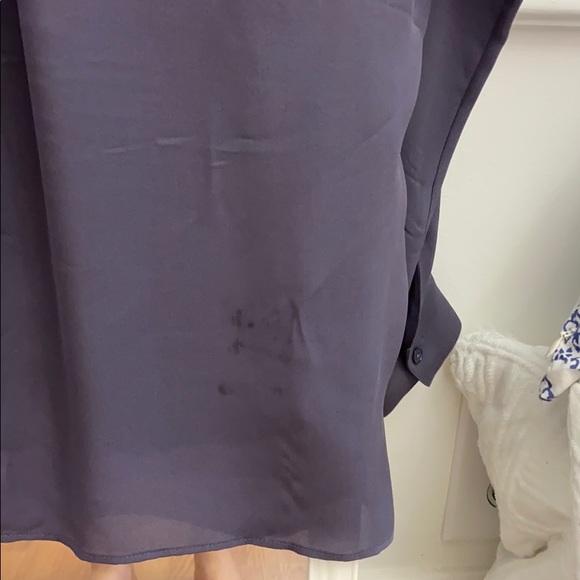 VINCE Double Front Silk Blouse - Picture 6 of 6